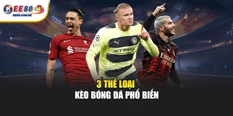 Tổng hợp ba loại kèo bóng đá thường gặp 