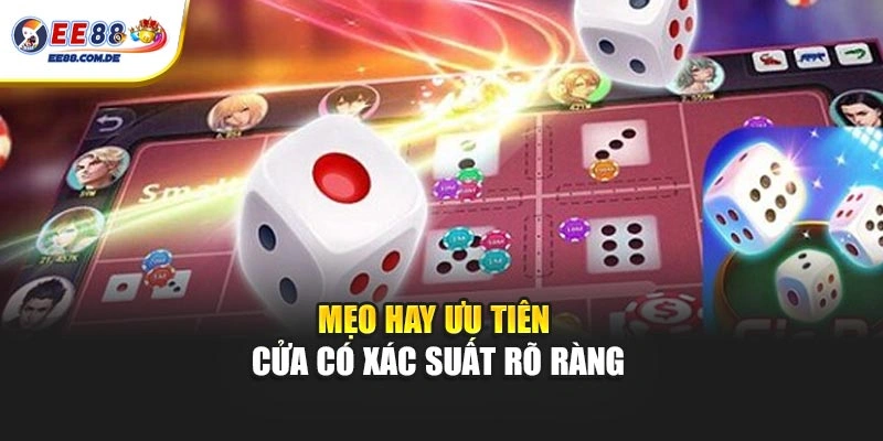 Nhiều người chơi quan tâm đến các cửa có xác suất cụ thể